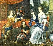 Pierre Mignard mlle de lavalliere and her children, c Spain oil painting artist